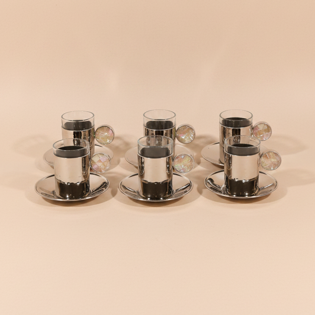 Pearl Turkish Coffee Set