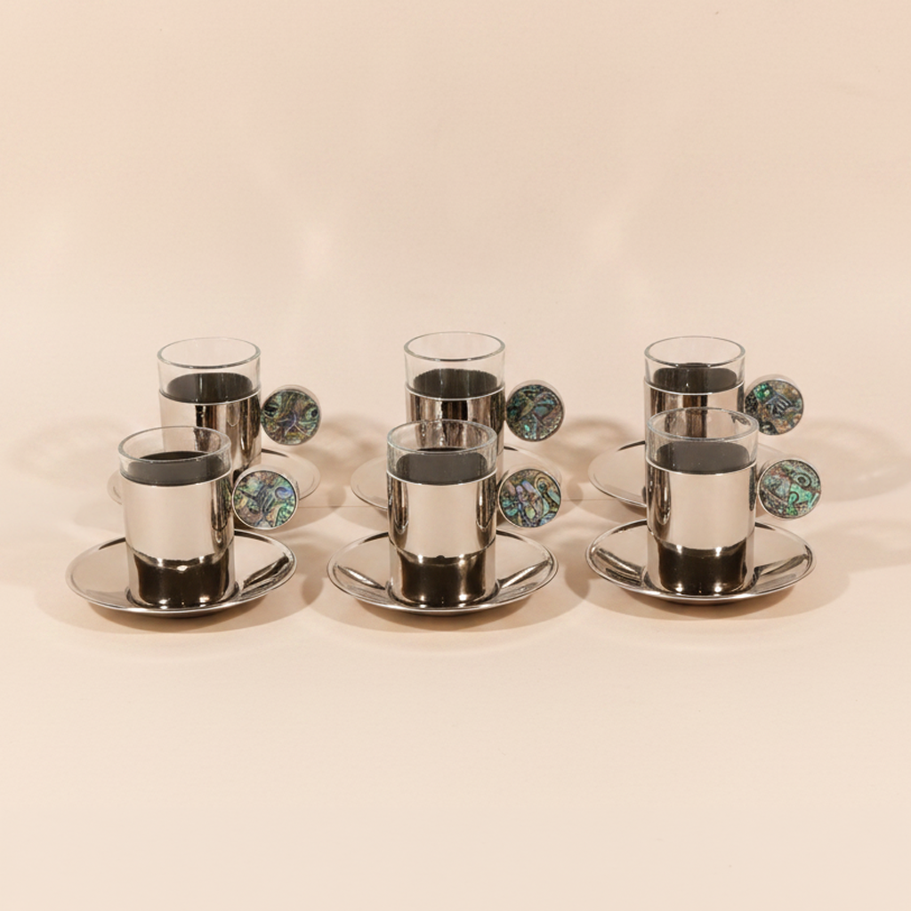 Pearl Turkish Coffee Set