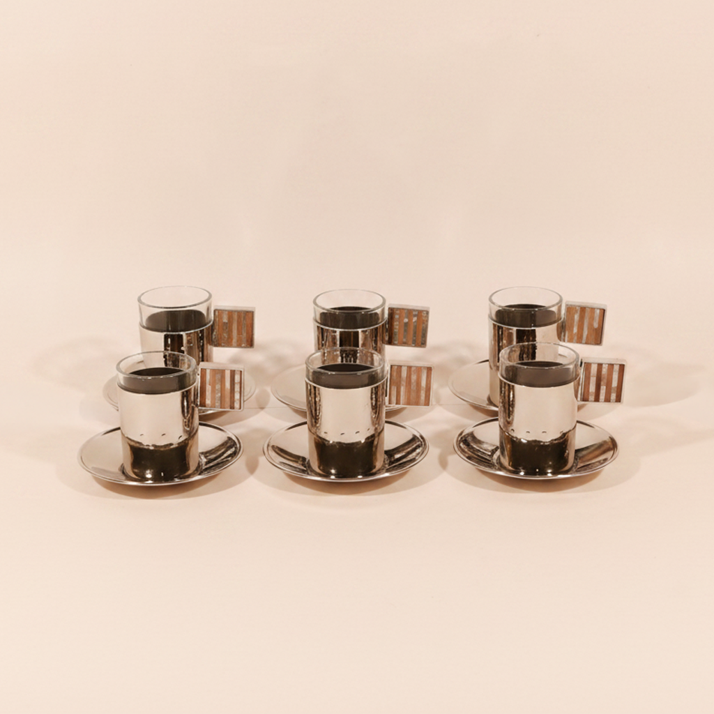 Pearl Square Turkish Coffee Cup Set