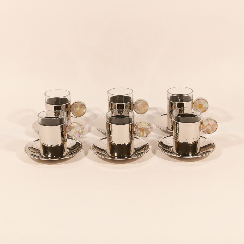 Pearl Turkish Coffee Set