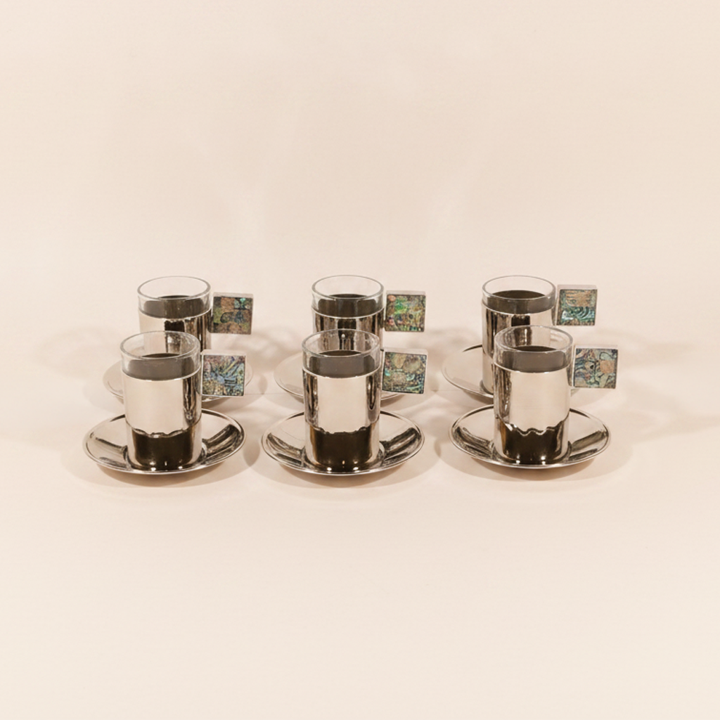 Pearl Square Turkish Coffee Cup Set