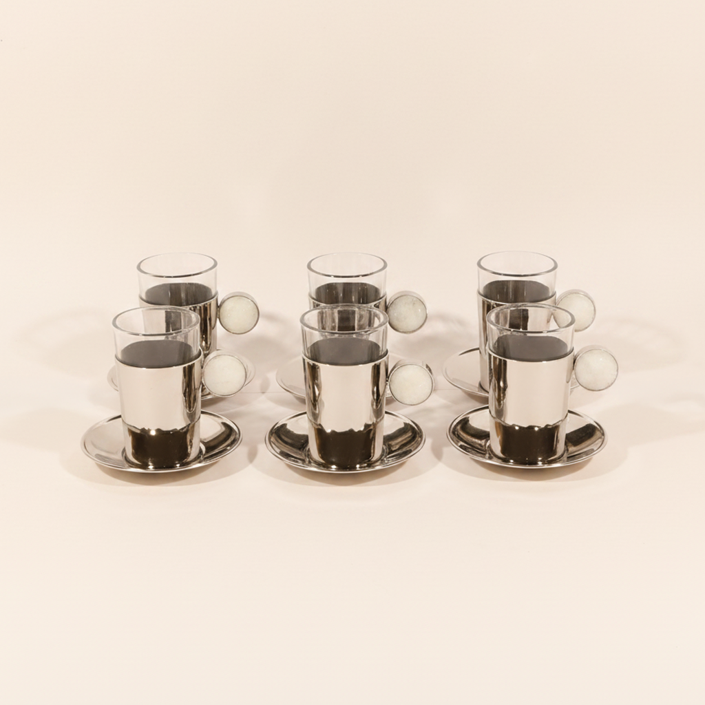 Marble Tea Cup Set