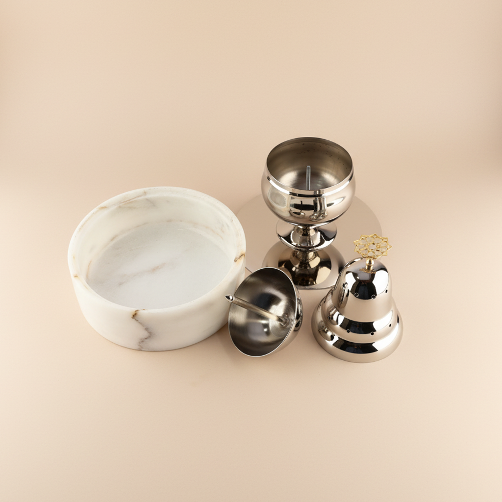 Copper and Marble Censer