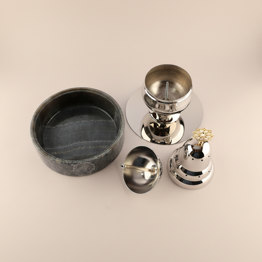 Copper and Marble Censer